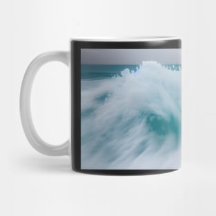 Blue ocean wave foam Mug